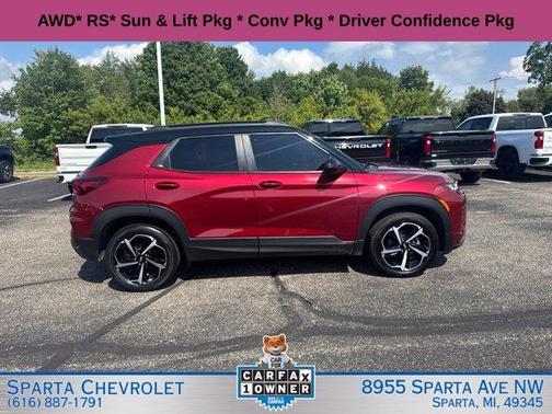 Crimson 2022 Chevrolet Trailblazer RS