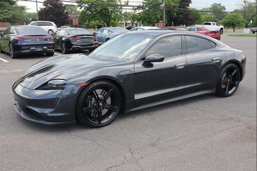 Volcano Grey Metallic 2021 Porsche Taycan 4S