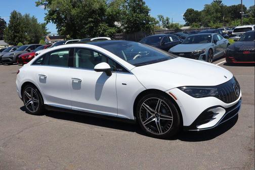 MANUFAKTUR Moonlight White Metallic 2023 Mercedes-Benz AMG EQE 4MATIC+