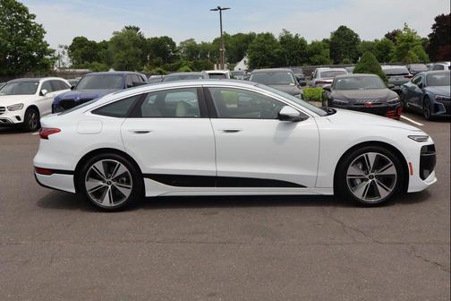 Glacier White Metallic 2025 Audi A6 e-tron Prestige
