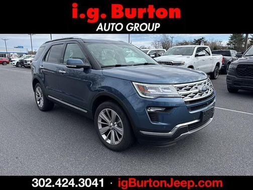 Blue Metallic 2019 Ford Explorer Limited