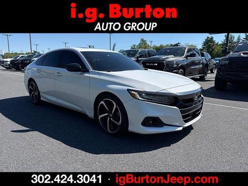 White 2022 Honda Accord Sport 2.0T