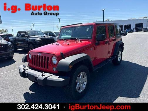 Firecracker Red 2015 Jeep Wrangler Unlimited Sport