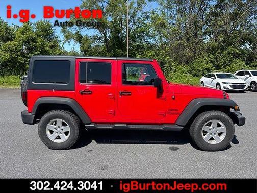 Firecracker Red 2015 Jeep Wrangler Unlimited Sport