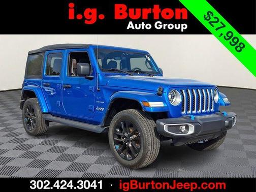 Hydro Blue Pearl 2023 Jeep Wrangler 4xe Sahara