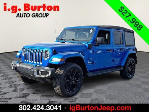 Hydro Blue Pearl 2023 Jeep Wrangler 4xe Sahara