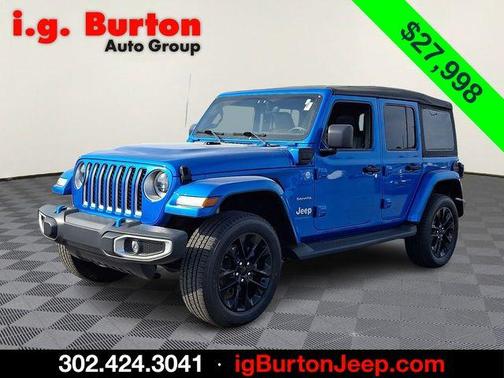 Hydro Blue Pearl 2023 Jeep Wrangler 4xe Sahara
