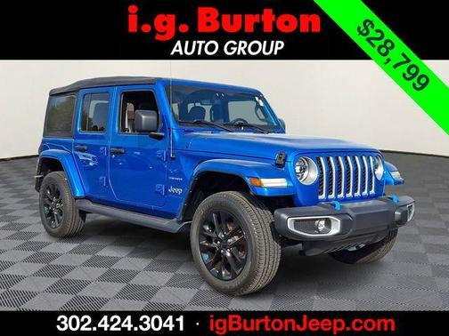 Hydro Blue Pearl 2023 Jeep Wrangler 4xe Sahara