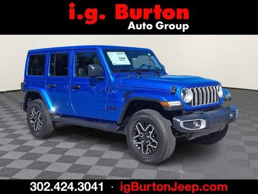 Blue 2027 Jeep Wrangler Sahara