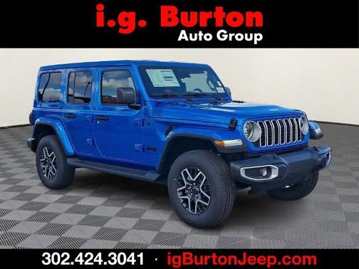 Blue 2027 Jeep Wrangler Sahara