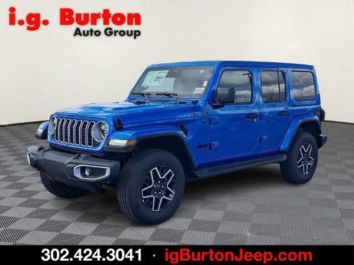Blue 2027 Jeep Wrangler Sahara