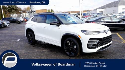 Opal White 2026 Volkswagen Tiguan 2.0T SE R-Line Black