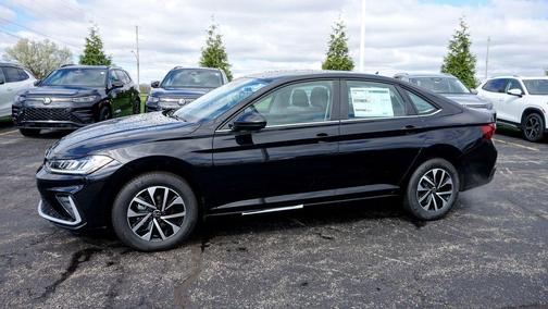 Deep Black Pearl Effect 2026 Volkswagen Jetta 1.5T S