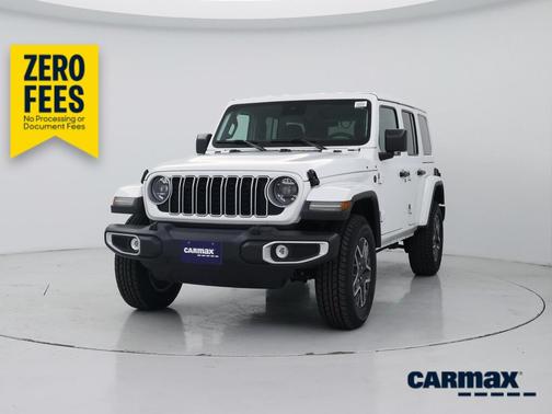 White 2025 Jeep Wrangler Sahara