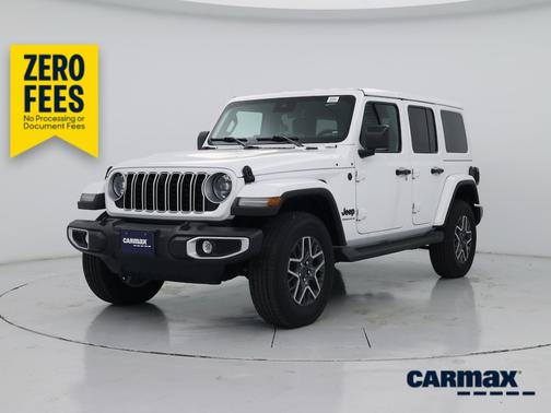 White 2025 Jeep Wrangler Sahara