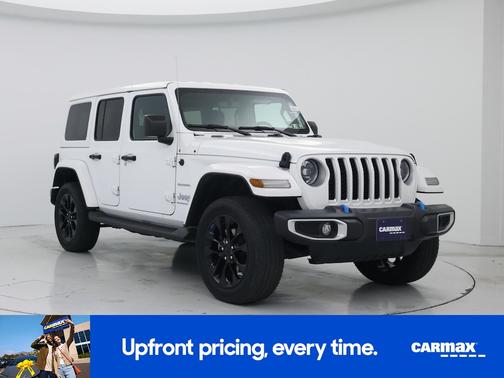 White 2023 Jeep Wrangler 4xe Unlimited Sahara