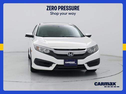White 2018 Honda Civic EX