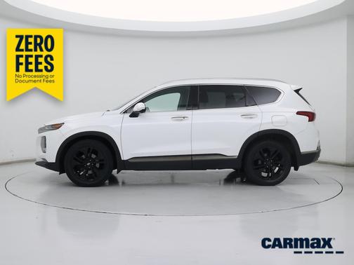 White 2020 Hyundai SANTA FE Limited