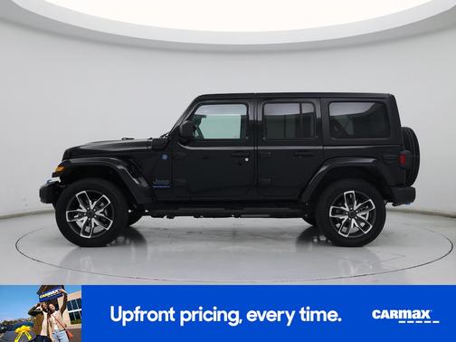 Black 2024 Jeep Wrangler 4xe Sport S