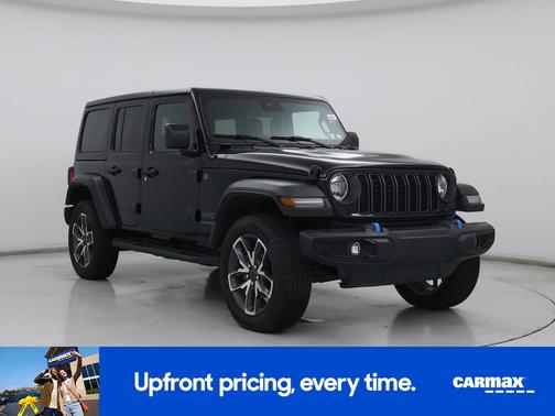 Black 2024 Jeep Wrangler 4xe Sport S