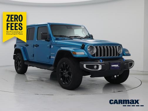 Blue 2024 Jeep Wrangler 4xe Sahara