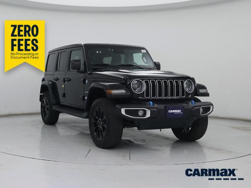 Black 2024 Jeep Wrangler 4xe Sahara