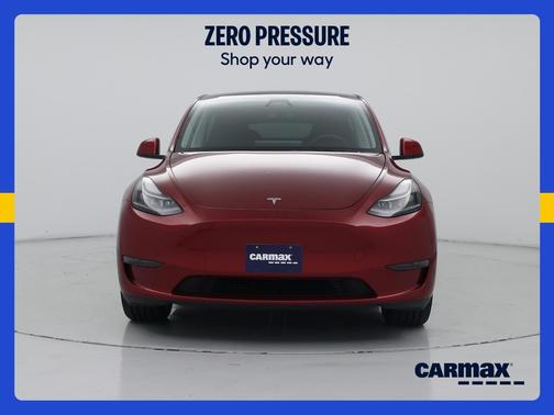 Red 2024 Tesla Model Y Long Range