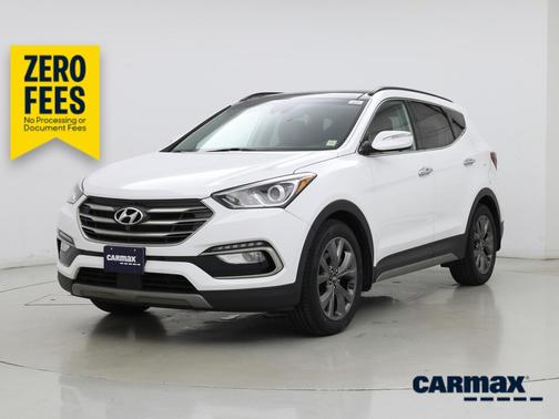 White 2017 Hyundai Santa Fe Sport Ultimate