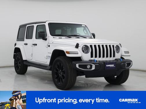 White 2023 Jeep Wrangler 4xe Unlimited Sahara