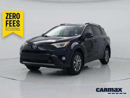 Blue 2017 Toyota RAV4 Hybrid XLE