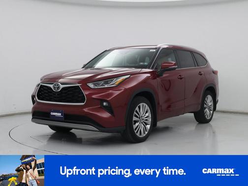 Red 2023 Toyota Highlander Platinum