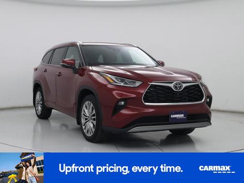 Red 2023 Toyota Highlander Platinum