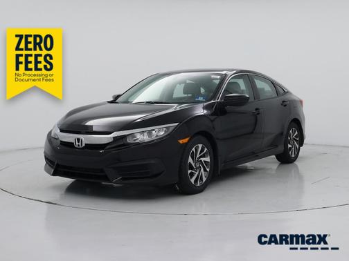 Burgundy 2018 Honda Civic EX