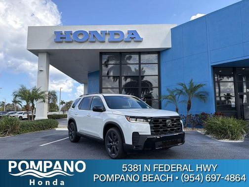 Platinum White Pearl 2026 Honda Pilot Sport