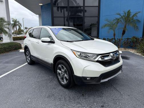 White Diamond Pearl 2018 Honda CR-V EX-L