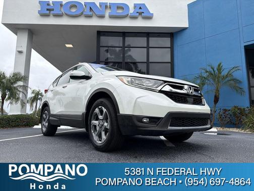 White Diamond Pearl 2018 Honda CR-V EX-L