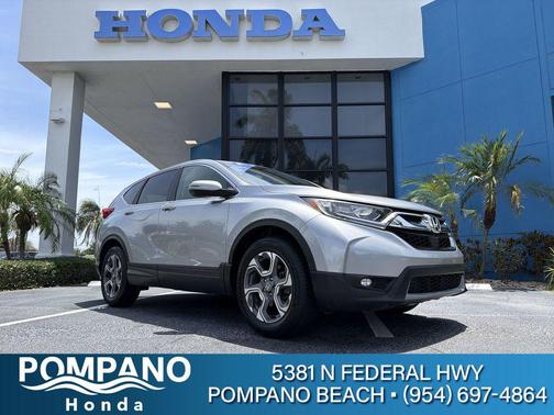 Gray 2018 Honda CR-V EX