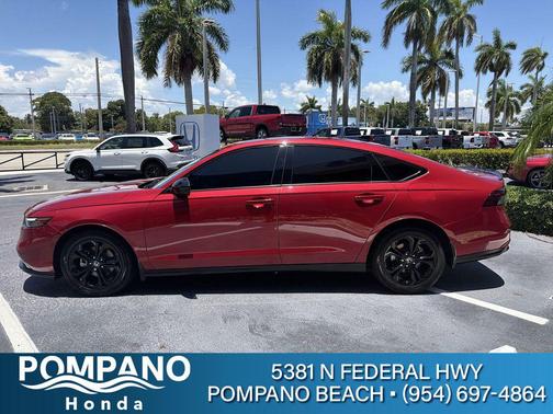 Radiant Red Metallic 2025 Honda Accord SE