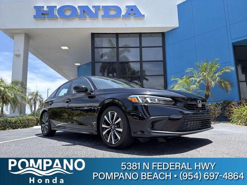 Crystal Black Pearl 2024 Honda Civic EX