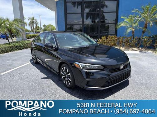 Crystal Black Pearl 2024 Honda Civic EX