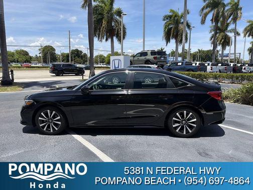 Crystal Black Pearl 2024 Honda Civic EX