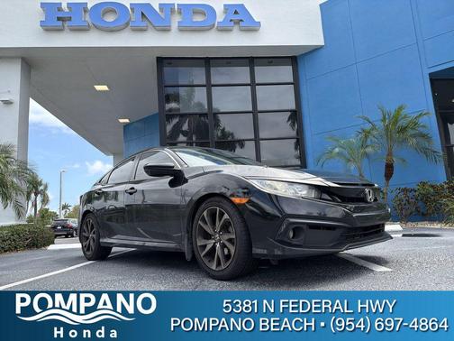 Crystal Black Pearl 2019 Honda Civic Sport