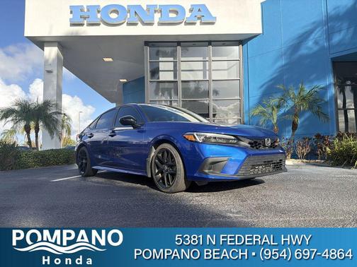 Boost Blue Pearl 2022 Honda Civic Si Base