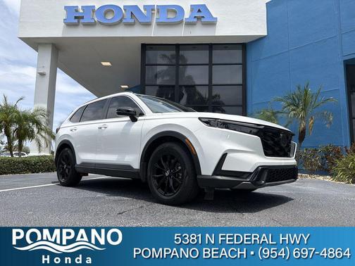 Platinum White 2023 Honda CR-V Hybrid Sport FWD