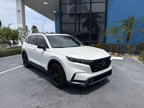 Platinum White 2023 Honda CR-V Hybrid Sport FWD