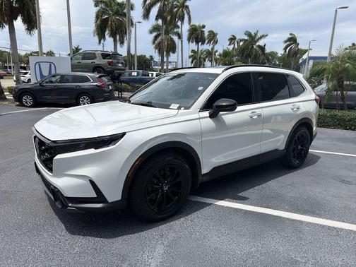 Platinum White 2023 Honda CR-V Hybrid Sport FWD