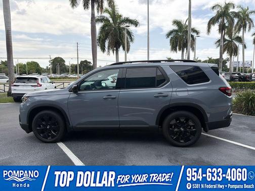 Sonic Gray Pearl 2026 Honda Pilot Black Edition