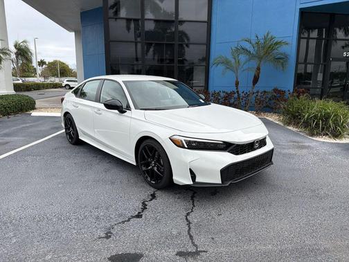 Platinum White Pearl 2026 Honda Civic Sport