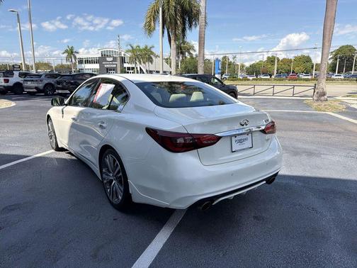 Majestic White 2022 INFINITI Q50 3.0t SENSORY