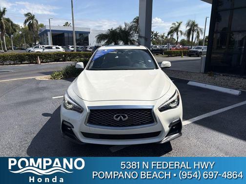 Majestic White 2022 INFINITI Q50 3.0t SENSORY